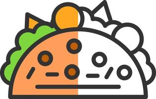 diseño de icono de vector de taco