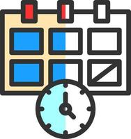 Deadline Vector Icon Design