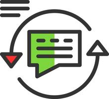 Feedback Loop Vector Icon Design