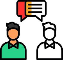 Face to Face Talk Vector Icon Design