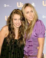 Miley Cyrus  her motherUs Weeklys Hot Hollywood 2007 PartyOperaLos Angeles  CASeptember 26 20072007 photo