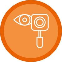 Eye Examination Vector Icon Design