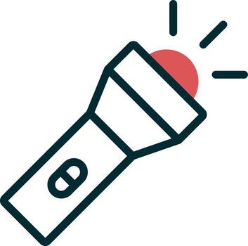 Flashlight vector icon