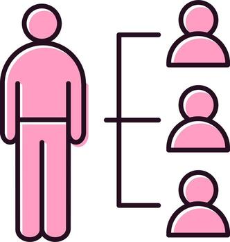 icono de vector de diagrama de flujo