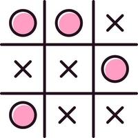 Tic tac toe vector icon