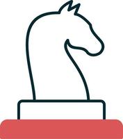 Horse Chess piece vector icon