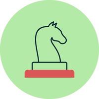caballo ajedrez pedazo vector icono