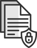 Document Security Vector Icon Design
