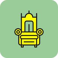 Throne Vector Icon Design