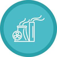 Nuclear Energy Vector Icon Design