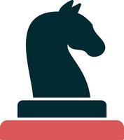 Horse Chess piece vector icon