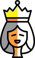 diseño de icono de vector de reina