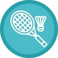 diseño de icono de vector de bádminton