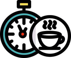 diseño de icono de vector de tiempo de té