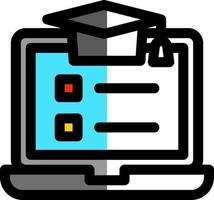 Online Course Vector Icon Design