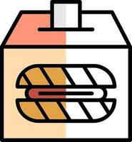 Bread Donation Vector Icon Design