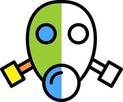 Gas Mask Vector Icon Design