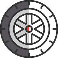 Tire Vector Icon Design