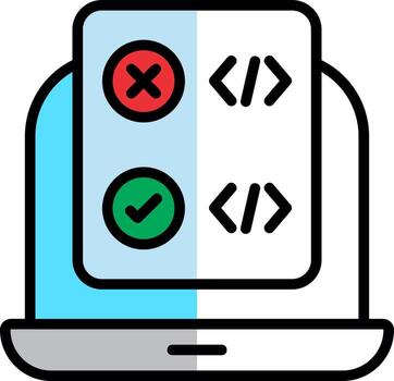 Code Correction Vector Icon Design