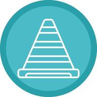 Traffic Cone Vector Icon Design