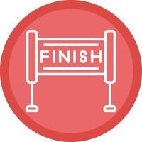 Finish Line Vector Icon Design