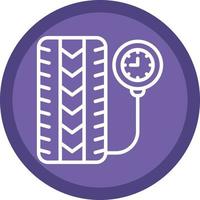 Tire Pressure Vector Icon Design