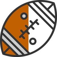 Rugby Vector Icon Design