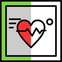 Electrocardiogram Vector Icon Design