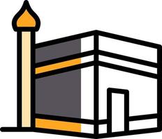 diseño de icono de vector de kaaba