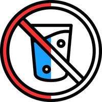 No Drink Vector Icon Design