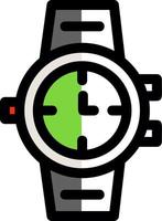 diseño de icono de vector de reloj de pulsera