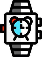 Smartwatch Alarm Vector Icon Design