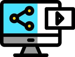 Sharing Content Vector Icon Design