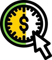 Pay Per Click Vector Icon Design