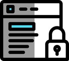 Website Security Vector Icon Design
