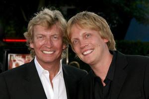 Nigel Lythgoe  Son Simon  arriving at Tropic Thumder Premiere at the Manns Village Theater in Westwood CAAugust 11 20082008 photo