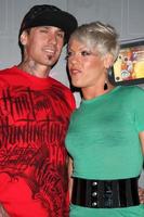 Carey Hart L and singer Pink   arriving at the  TMobile Sidekick LX Launch Event at  Paramount Studios inin Los Angeles CA on May 14 2009 2009 photo