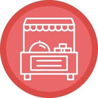 Food Stand Vector Icon Design