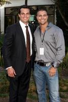 LOS ANGELES  AUG 16  Scott Elrod  Brother Jonathan arrives at The Switch Premiere at ArcLight Theaters on August 16 2010 in Los Angeles CA photo