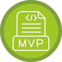 diseño de icono de vector mvp