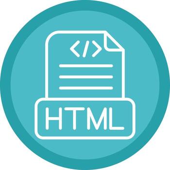 diseño de icono de vector de archivo html