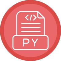 Python File Vector Icon Design