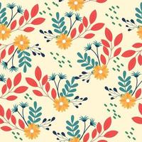 spring floral nature seamless pattern vector