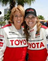 Nancy Lieberman  Jamie Little celebrating after Jamie won the celeb raceToyota Long Beach Grand Prix  ProCeleb Race 2008 Long Beach  CAApril 19 20082008 photo