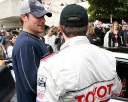 Nick  Drew Lachey prior to the raceToyota Long Beach Grand Prix  ProCeleb Race 2008 Long Beach  CAApril 19 20082008 photo