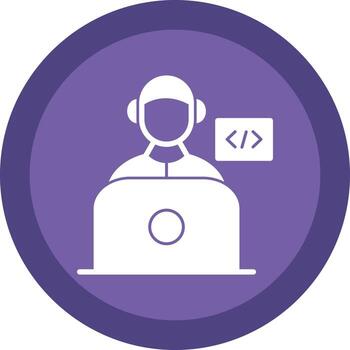diseño de icono de vector de programador