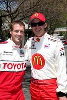 Danny Way  Graham Rahal chatting at the  Toyota ProCeleb Qualifying Day on April 17 2009 at the Long Beach Grand Prix course in Long Beach California2009 photo