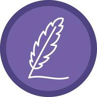 Writing Feather Vector Icon Design