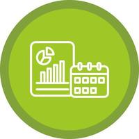 Yearly Report Vector Icon Design