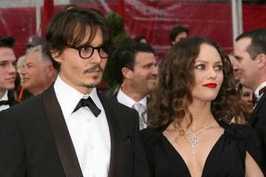 Johnny Depp  Vanessa Paradis80th Academy Awards  OscarsKodak TheaterLos Angeles CAFebruary 24 20082008 photo